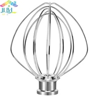 [H&L Dec] HOT K45WW 6-Wire Whip Attachment For Tilt- Stand Mixer For Kitchen Whisk Mixer For Egg Hea