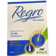 (READY STOCK) Regro 5% Lotion 80ml Original For Hair Loss Treatment (Clinically Proven Results) Long