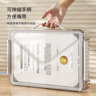 File Information Box Transparent Storage Box Receipt Storage Box File Storage Box Test Paper Storage