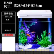 Table Top Fish Tank Set Aquarium Household Plastic Indoor Landscape Fish Tank High Transparent Special Fish Tank Clearance Best Selling Styles