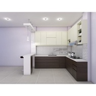 kitchen set minimalis harga per meter finishing HPL