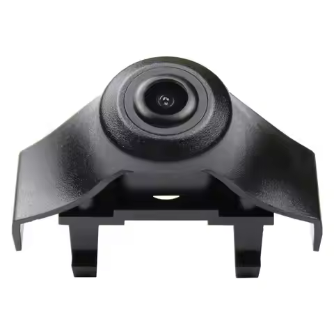 HD Front View Camera Logo Parking Camera Waterproof Night Vision Camera for Universal Monitors (RCA)
