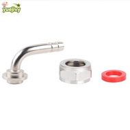 YUEJIPH Keg Coupler Fitting, Hex Nut Barb Connector Beer Line Connector Kit, Durable Home Brewing Ac