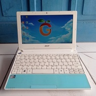 Acer Aspire One Happy Putih Biru Muda Netbook Notebook Second Bekas