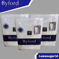 PUTIH KATUN Byford Singlet Undershirt Contains 3 PCS White Tanktop Cotton Bra Shirt