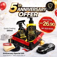 CP CAR Detailer - 5th Anniversary Combo Nano Car Shampoo 500ml + Mini Quick Coating 250ml Car Coatin