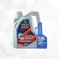 JV Auto Lube Set Engine Oil 5W-30 SP Semi Synthetic 8000km(4L) + Engine Flush(1bottle/300ml)