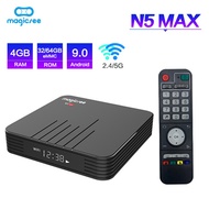 Magicsee N5 Max Amlogic S905X2 Android 9.0 TV BOX 4G 32G/64G Rom 2.4+5G Dual Wifi Bluetooth4.1 Smart