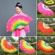 June Silk Fans Dancer Practice Multicolors Hot Sale Rayon 9DRW