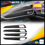 Honda WR-V WRV 2023 2024  Car Door Carbon Panel Protector Inner Door Panel Decoration Cover Trim for