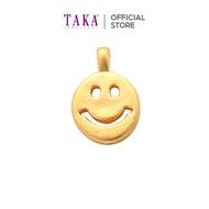IH0 Taka Jewellery 999 Pure Gold Smiling Face Pendant