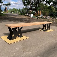 鐵木和　睦睦長凳概念示意照　長凳　鐵桌腳金屬桌腳