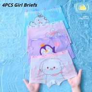 4 Pieces Girl Underwear Summer Kids Boxer Briefs Teenager Panties Children Underpants