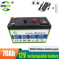 Brand new 12V lithium Battery 100Ah 18650 Rechargeable LiFePO4 solar energy electric vehicle battery