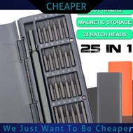 25 In 1 Multi-Tool Precision Screwdriver Set Aluminium Repair Membaiki Kit Alat Pembaikan Multipurpo