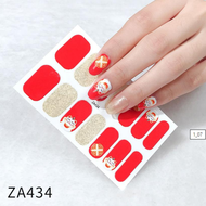 Gratis Ongkir - [14PCS] Sticker Kuku Import Murah / Stiker Kuku Wanita Anti Air / Nail Art Sticker