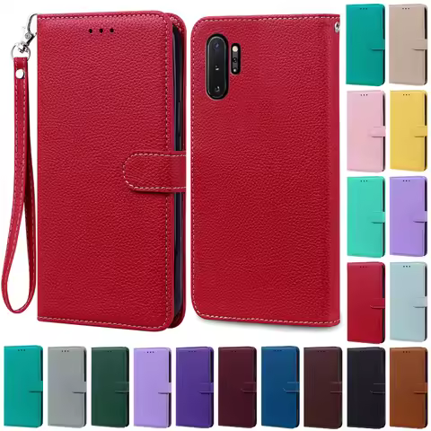 Note10 Note 10 Plus Case For Samsung Galaxy Note 10 Case Leather Flip Wallet Case For Samsung Galaxy