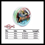 Relix Nusantara jabrik PE string 0.6 200m casting fishing rod