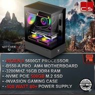 Gaming PC Package With RYZEN 5 5600GT  (16GB DDR4 / 500GB M.2 SSD )