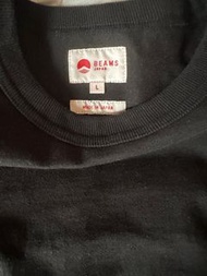 Beams japan 寬鬆紅繩 black tee