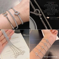 Hermes H[V Gold]H Home Slanted Circle Full Diamond Bracelet