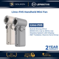 LEMOISTAR LIMO-FH5 8000mAh Handheld Mini Fan Rechargeable Stepless Wind Speed Long Lasting Battery