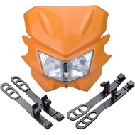 GOOFIT Motorcycle Dirt Bike Universal 12V 35W Headlights Fairing Light Headlamp Replacement for KX12