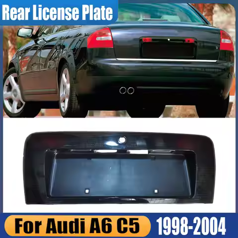 For Audi A6 C5 1998 1999 2001-2004 Car Accessories Rear License Number Plate Lights Frame Plate Ligh