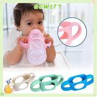GSWLTT Silicone Bottle Handles, Hands Free Feeding Narrow Design Baby Bottle Holder, BPA Free Univer
