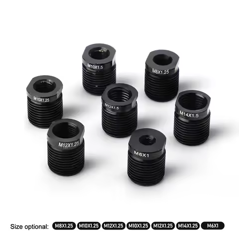 Aluminum Alloy Shift Knob Adapter With inside thread M8*1.25 M10*1.25 M10*1.5 M12*1.25 M12*1.5 M14*1