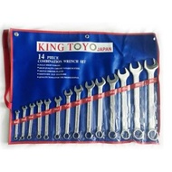 KING TOYO W01-5014C  COMBINATION WRENCH SET 14 PCS 8-32MM