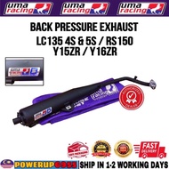 Y15 Y15ZR Y16 Y16ZR LC135 LC4S V1 V2 V3 V4 V5 V6 V7 V8 FI LC5S RS150 RS 150 UMA RACING BACK PRESSURE