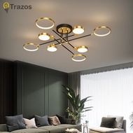 Trazos Modern Led Ceiling Lights For Black&Gold Living Room Bedroom Studyroom Dimming Modern Led Cei