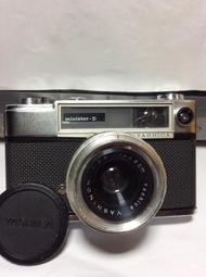 C77 YASHICA minister-D 1:2.8 f=4.5cm 測光錶 L1560常見電池 很新功能正常