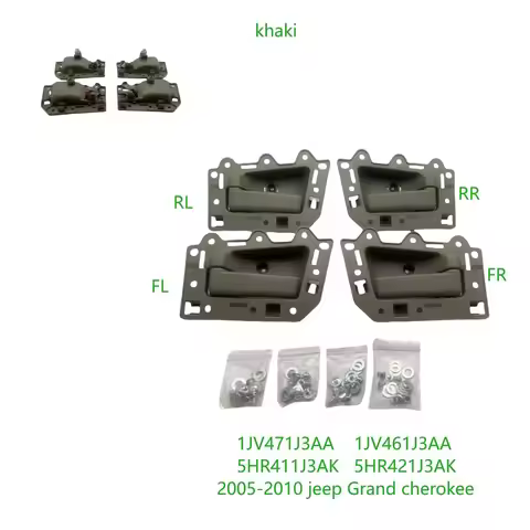 4pcs/Set Inner Door Handle Pull for Jeep Grand Cherokee 2005-2011 1JV471J3AA 1JV461J3AA 5HR411J3AK 5