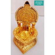 Sri Ganesh Gold Plated BIG Kamatchi Vilakku