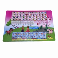 บริสุทธิ์ โต๊ะญี่ปุ่น โต๊ะพับ โต๊ะพับ โต๊ะพับญี่ปุ่น ก.ไก่&Abc ขนาด 40x60cm เลือกลายได้ ของขวัญ