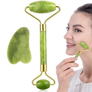 【Hot Sale】 Ж ◢ ︼ N43 natural jade roller massager for face roller facial liftting anti-wrinkle gua sha jade stone face massager beauty skin care tool
