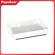 Woeuri Drawer Storage Box Hollow Bottom Storage Box Kitchen Cabinet Organizer with Divider Racks Hea