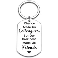Funny Coworker Leaving Gifts Keychain for Women Colleague Boss Friend Appreciation Gift Office Goodb
