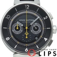 路易威登 Tambour Moon Chronograph 43毫米自動上鍊 Q8D40，附錶盒、保固卡，不鏽鋼錶殼/橡膠錶帶，男士腕錶，黑色，拋光，成色極佳 [二手]