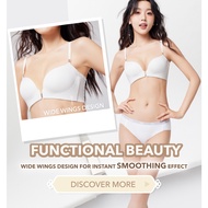 6IXTY8IGHT LERISSA SEAMLESS WIRELESS FRONT CLOSURE BRA PUSH UP WIDE WINGS U-BACK LINGERIE FOR WOMAN 