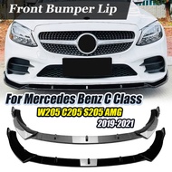 Car Front Spoiler Bumper Lip Spoiler Splitter For Mercedes Benz W205 C205 S205 C43 C180 C200 C300 2