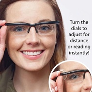 Adjustable focus reading glasses Zoom presbyopic mirror