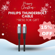 Philips USB-C Thunderbolt 3 Cable | 5K Monitor Cable | 240W Power Delivery Cable | 2.0m | 40Gbps Tra