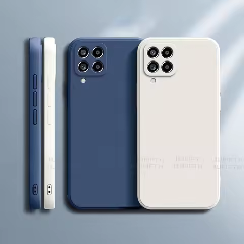 Funda Original Phone Case For Samsung A12 M12 A22 M22 A32 A42 A52 S A22E A72 5G 4G Matte Silicone Ca