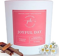 Podaras Home Luxury Scented Candle - for Joyful Day - Rosewood Freesia Scented Candle - Pure Essenti