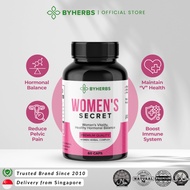 Byherbs Women’s Secret | Kacip Fatimah Herbal Supplement for Hormonal Balance & Womb Health | 60 Cap