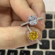 Ice Cut Sparkle Women Ring 5A 1.5ct Diamond Fashion Ring for Women