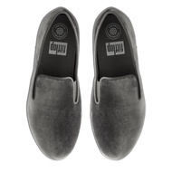 Fitflop J75-011 women's loafers, super soft moss green velvet (TH5892)